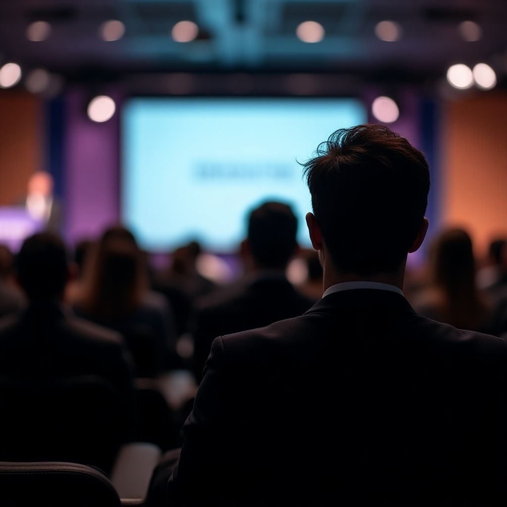 Consultor presentando en un seminario